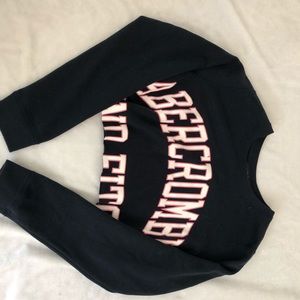 Cropped Navy Sweatshirt